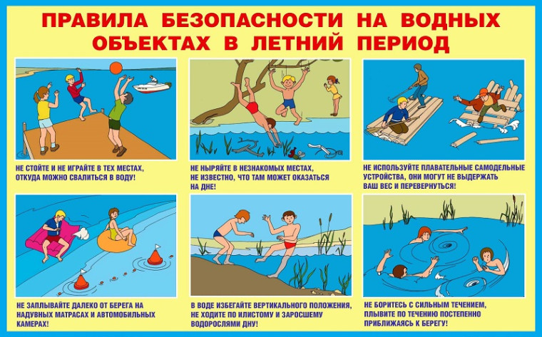 О безопасности на водоёмах в летний период.